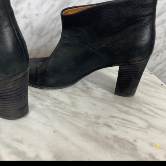Maison Martin Margiela Booties - Size 37.5 Black, Leather, Ankle Boot - Picture 5 of 14